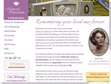 Tablet Screenshot of memorialimpressions.com